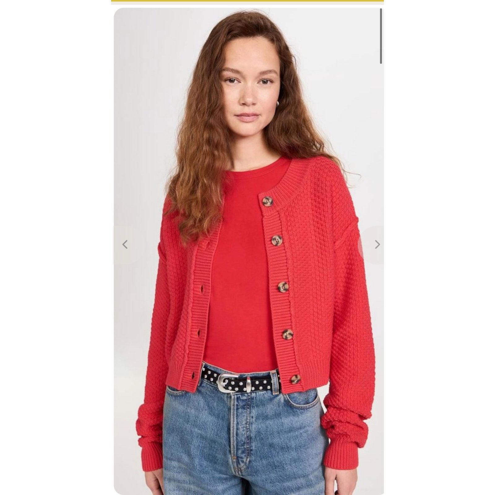 Free People Free People Textured Knit Cropped Cardigan Sweater Women's S Size S / US 4 / IT 40 - 19 Thumbnail