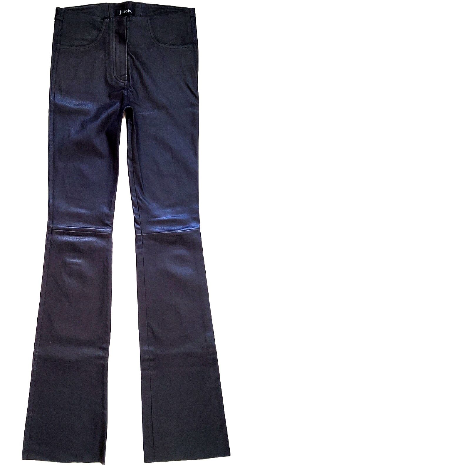 Jitrois Jitrois vintage y2k 2010s second skin leather bootcut pants Size 25" / US 0 / IT 36 - 1 Thumbnail