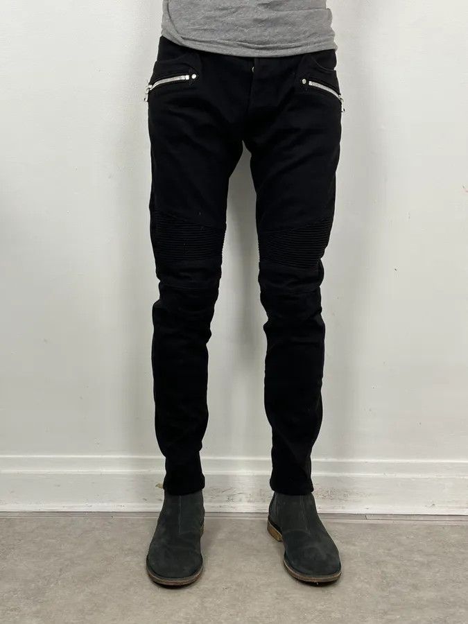 Balmain Balmain Black Slim Denim Jeans Size US 32 / EU 48 - 2 Thumbnail