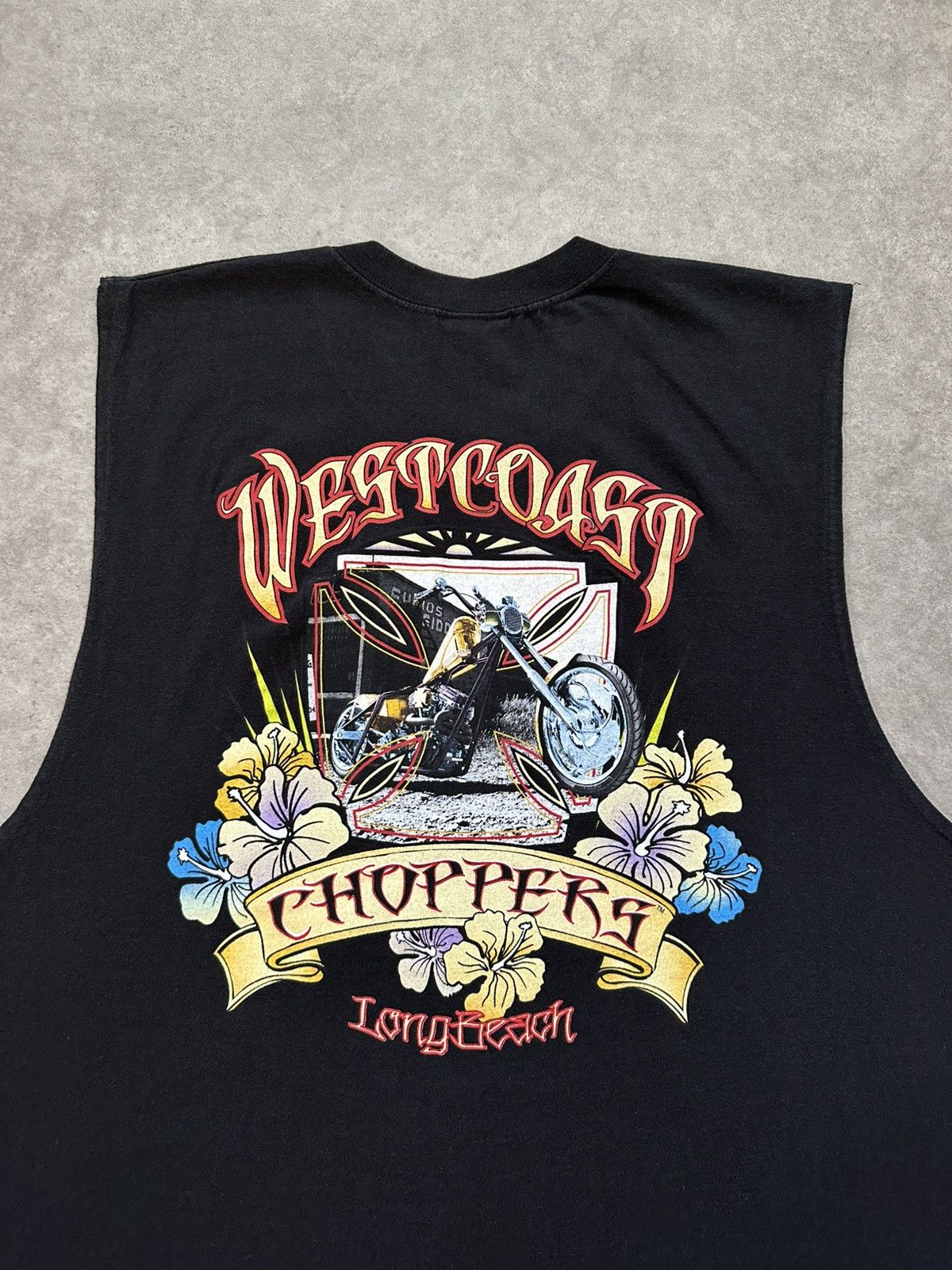 West Coast Choppers West Coast Choppers Sleeveless Shirt Biker Punk Chopped Tee Size US XXL / EU 58 / 5 - 1 Thumbnail