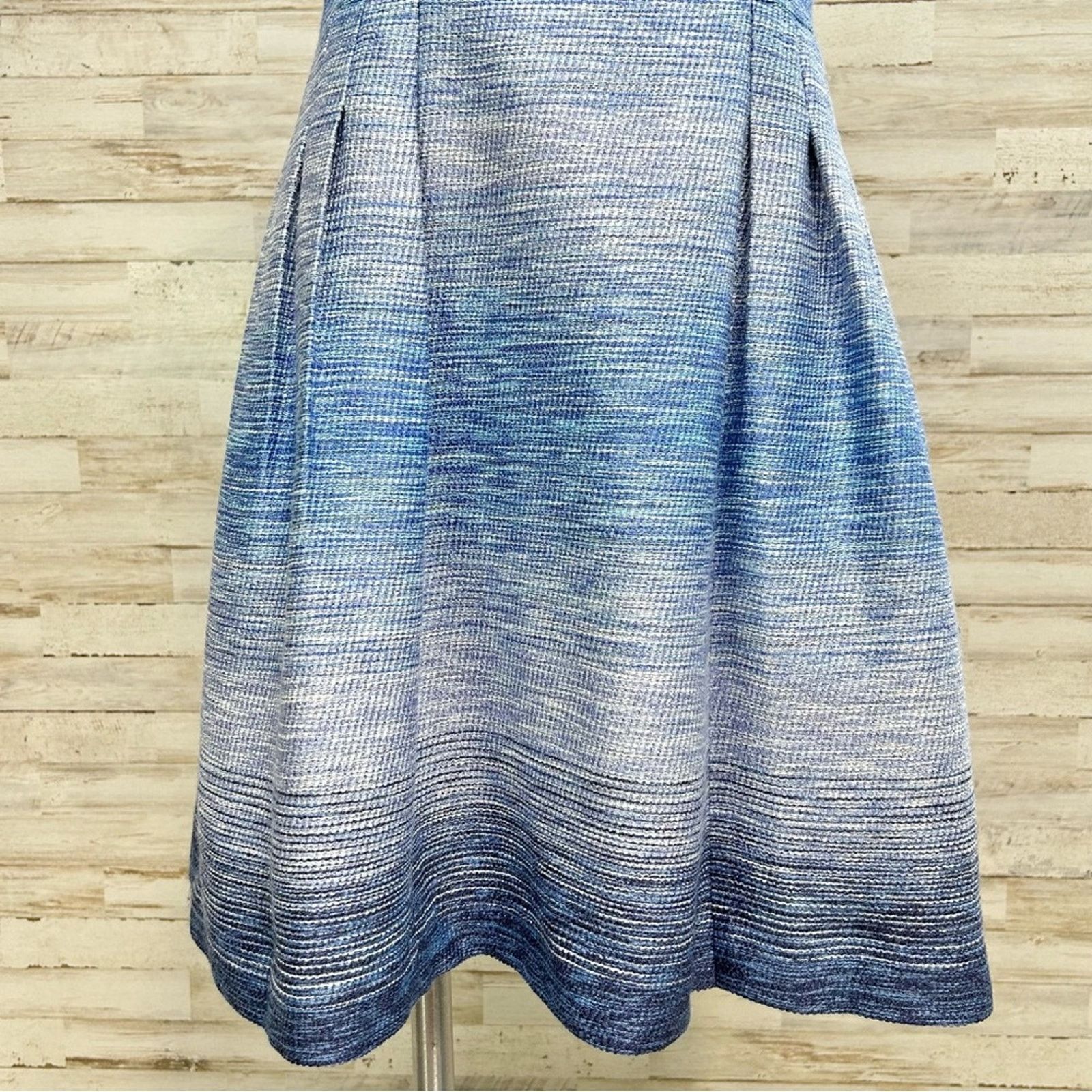 REVOLVE Shoshanna Revolve Helena Ombre Tweed Dress Sz 0 Blue Pockets Size XS / US 0-2 / IT 36-38 - 4 Thumbnail