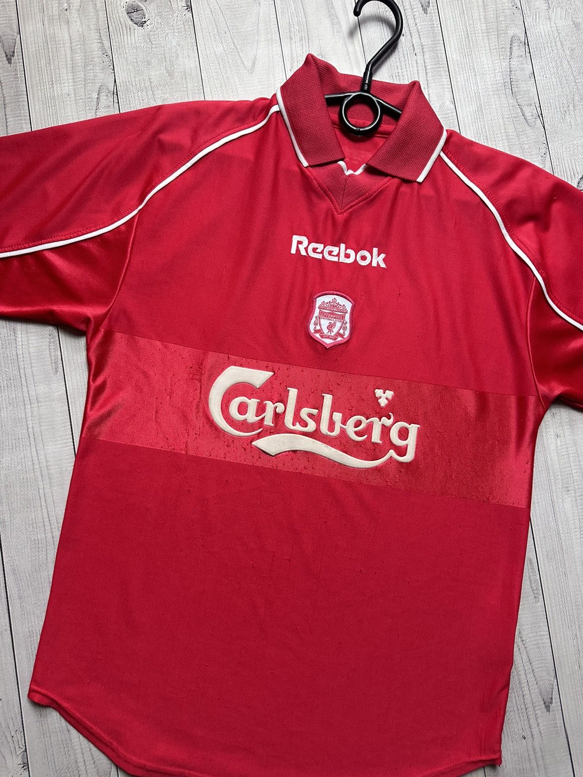 Reebok Vintage Reebok Liverpool soccer jersey size Xs rare Size US XS / EU 42 / 0 - 2 Thumbnail