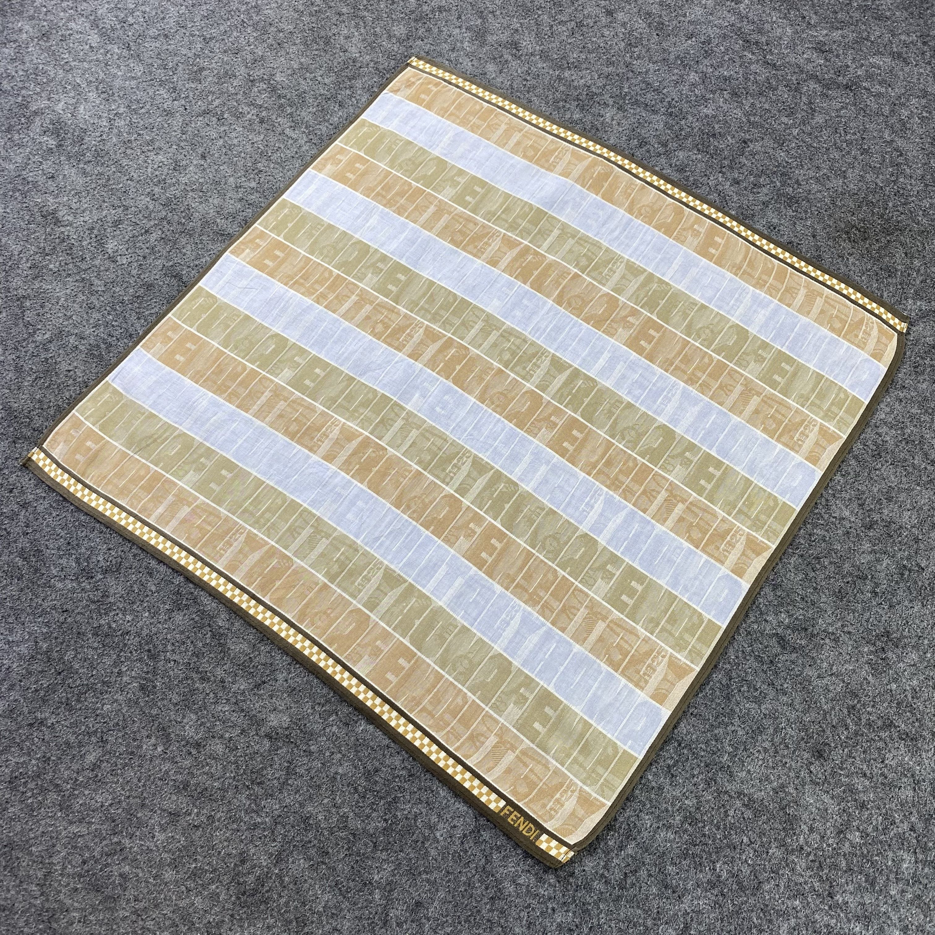 Designer Fendi Handkerchief / Bandana / Neckerchief-B1239 Size ONE SIZE - 4 Thumbnail