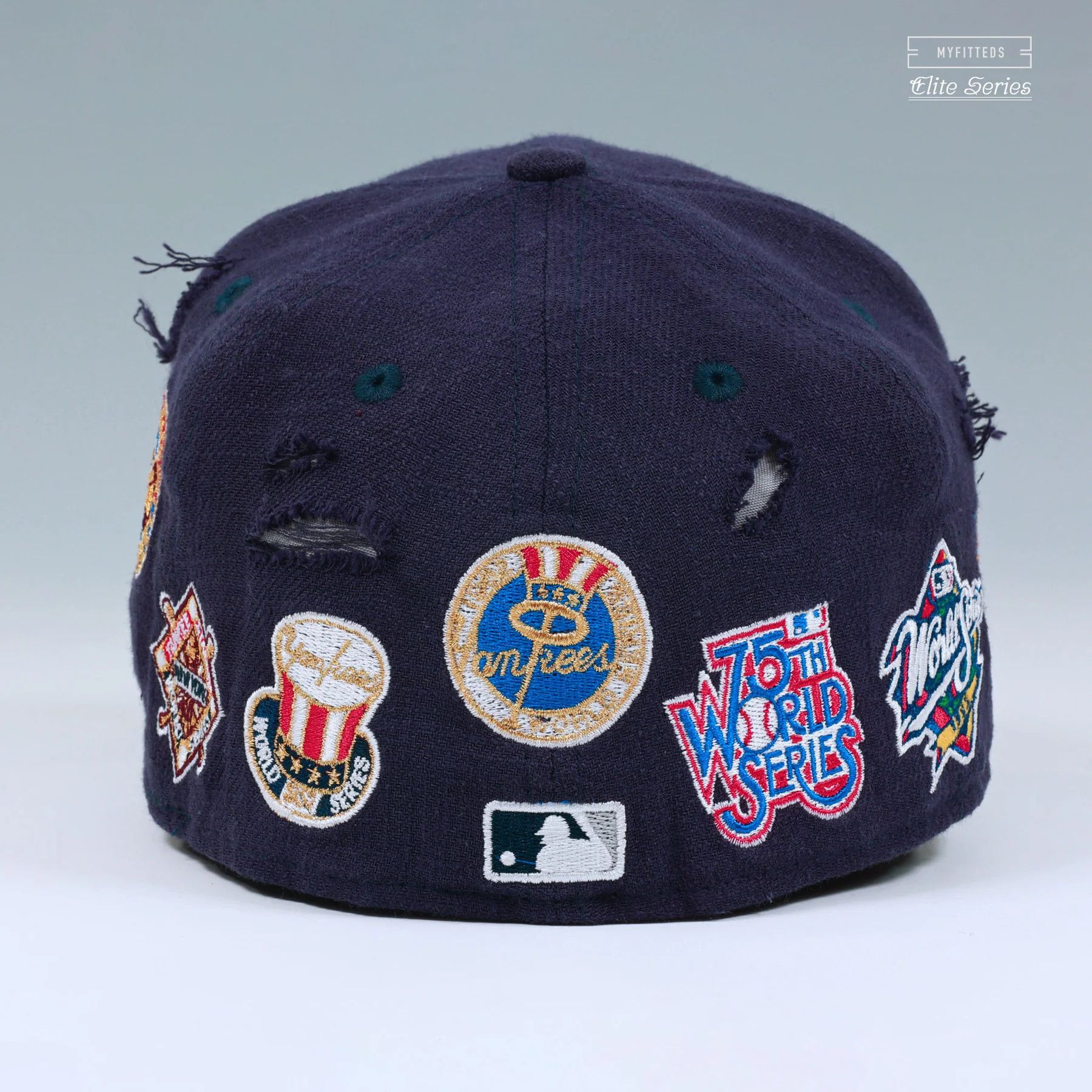 MLB × New Era × Supreme SIZE 7 NEW YORK YANKEES DISTRESSED LINEN NEW ERA FITTED CAP Size ONE SIZE - 5 Thumbnail