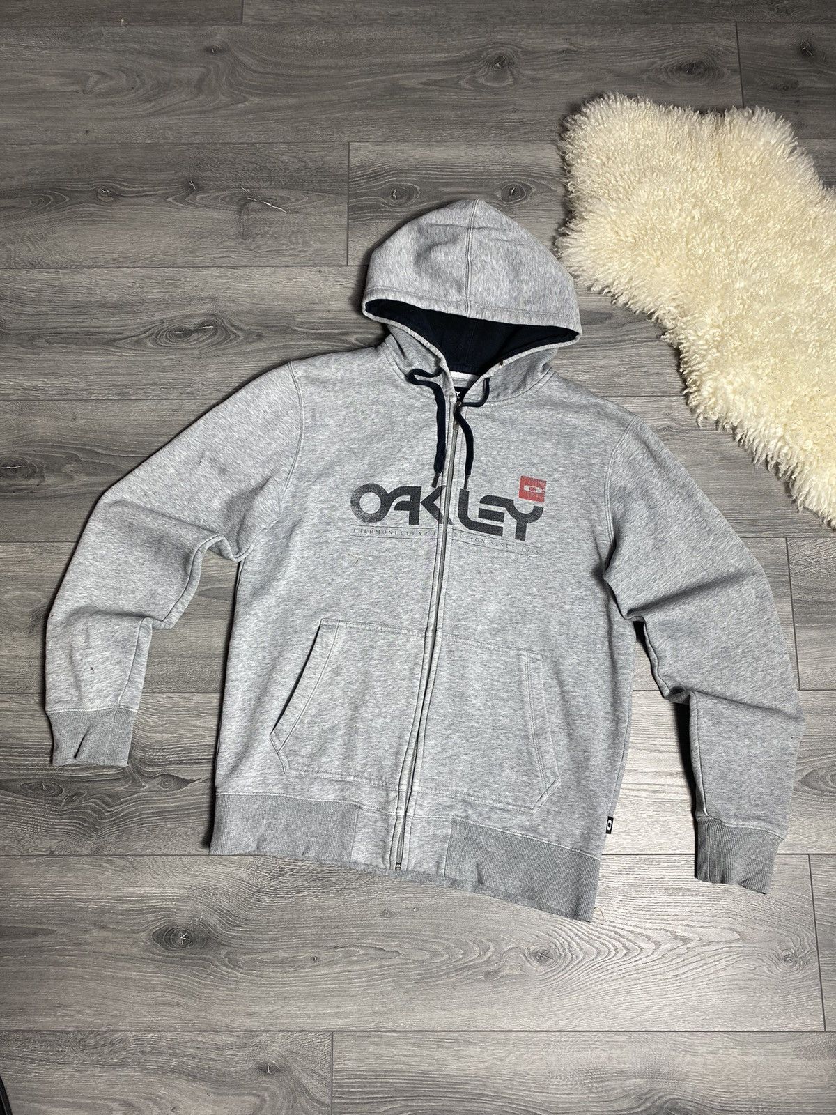 Vintage Oakley Zip Hoodie Y2K Mens Black Sz S | eBay