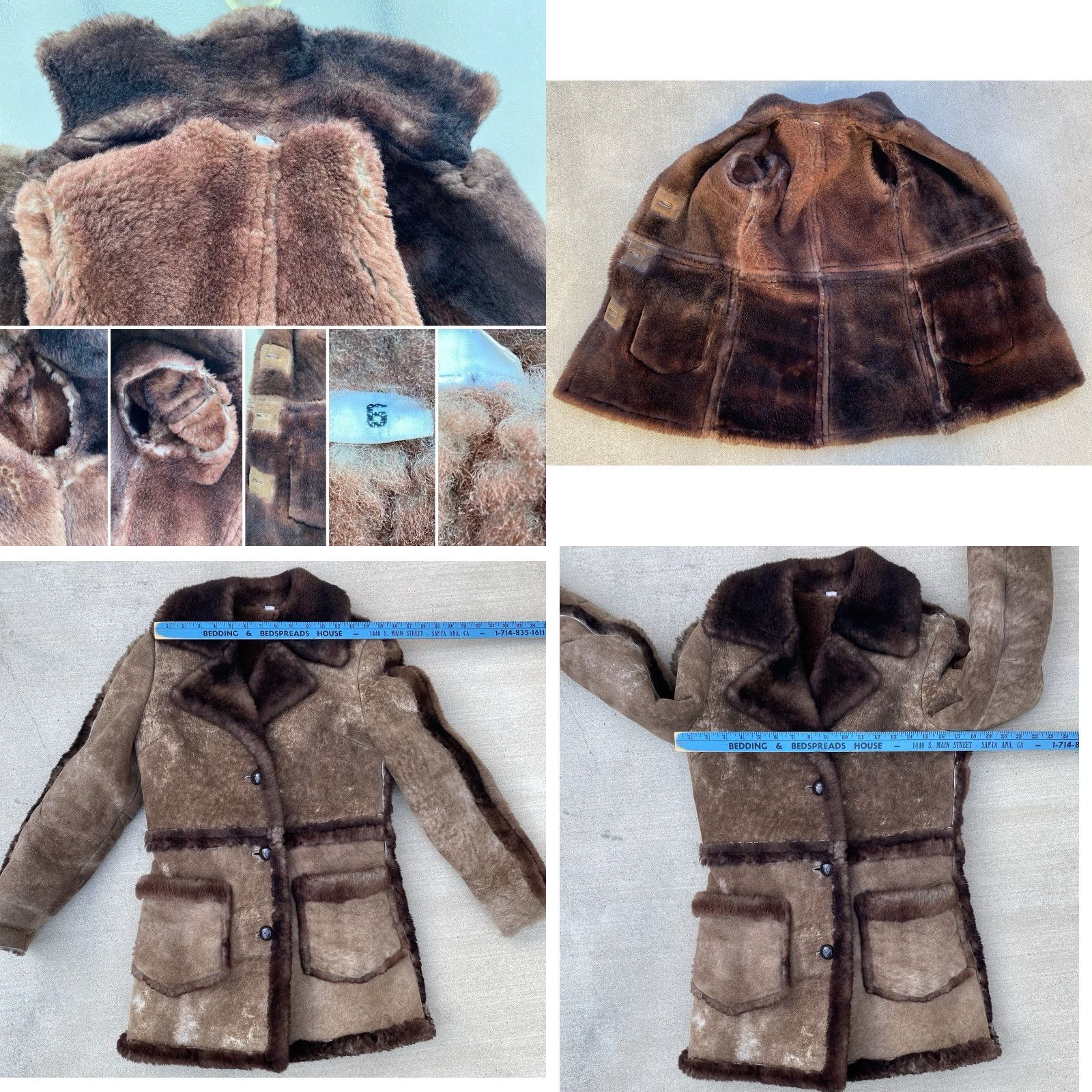 Vintage VINTAGE Womens Coat Leather Brown Shearling Wool Lining 6 Cowgirl Outdoor Casual Travel Shirt/Coat (depending) Size M / US 6-8 / IT 42-44 - 9 Thumbnail