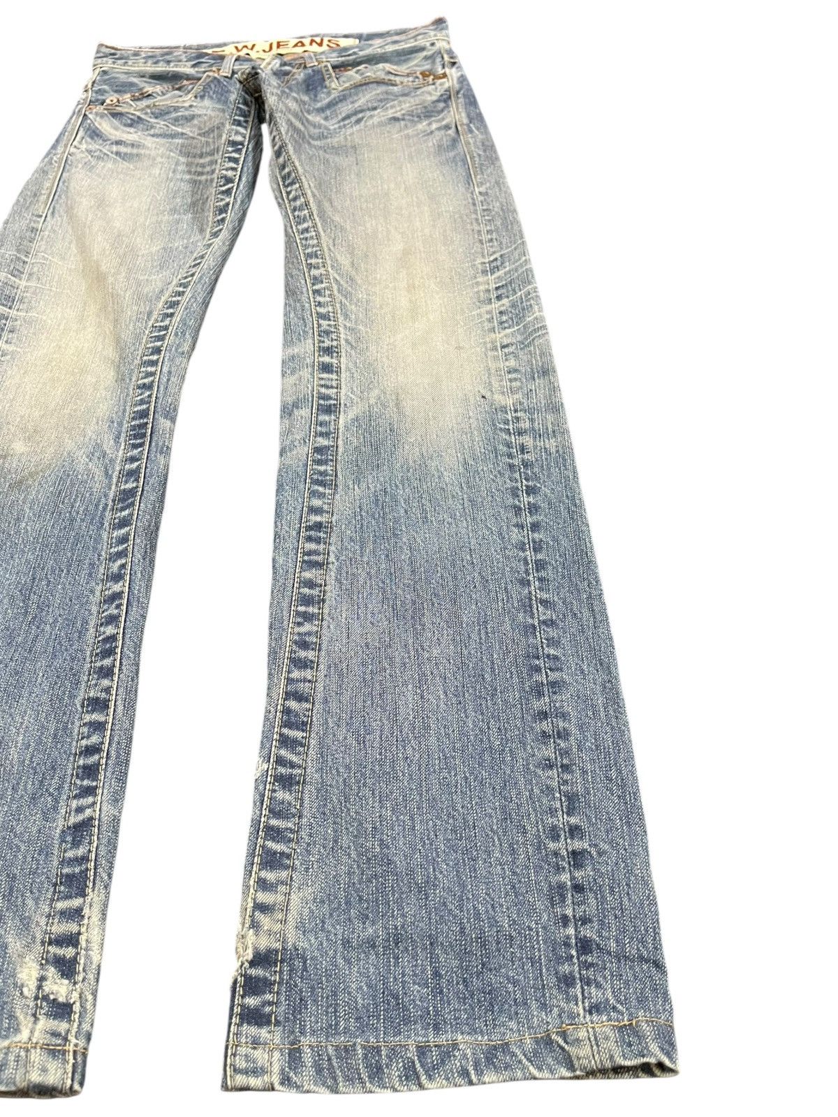 Japan Blue × Le Grande Bleu (L.G.B.) Vintage Blue Way Faded Denim Size US 30 / EU 46 - 6 Thumbnail