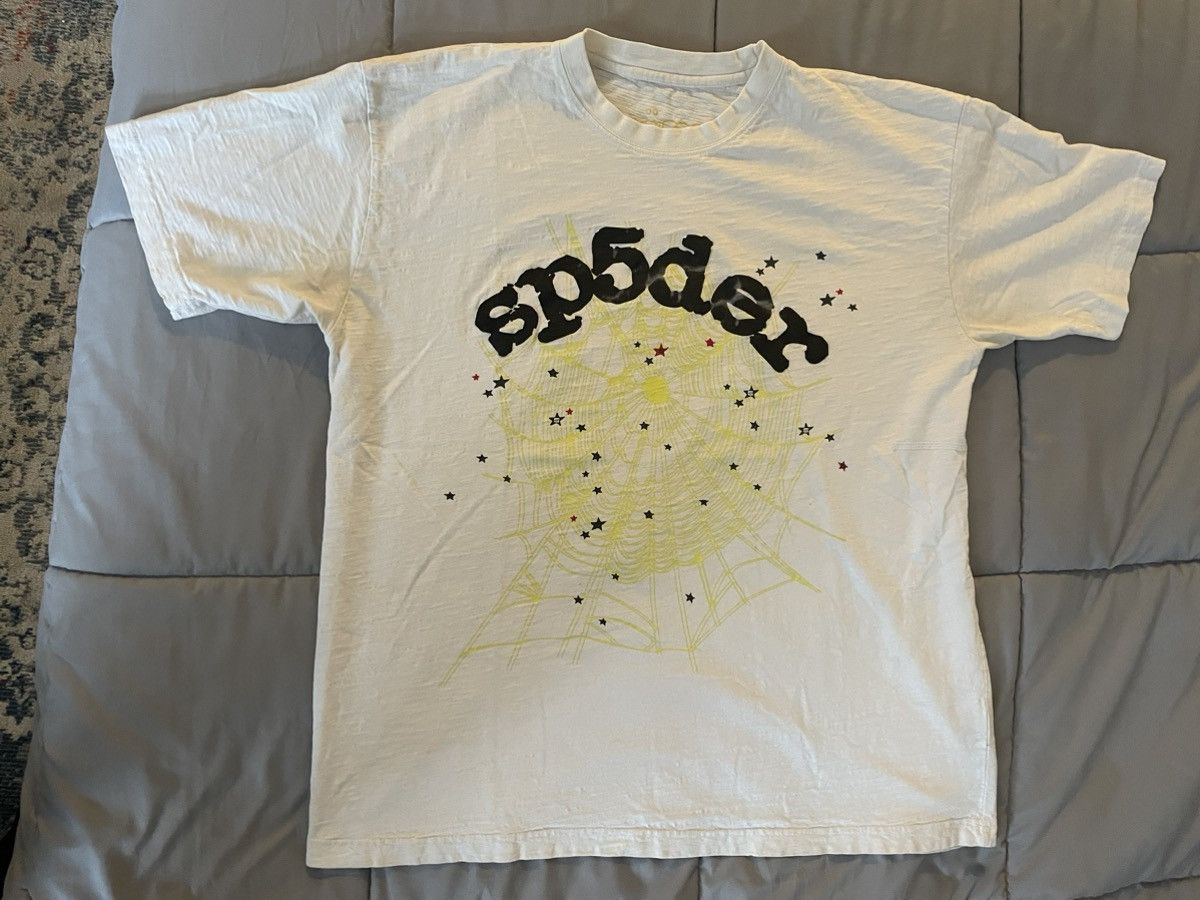 Spider Worldwide × Young Thug Sp5der 2020 Yellow Web Tee Rare 