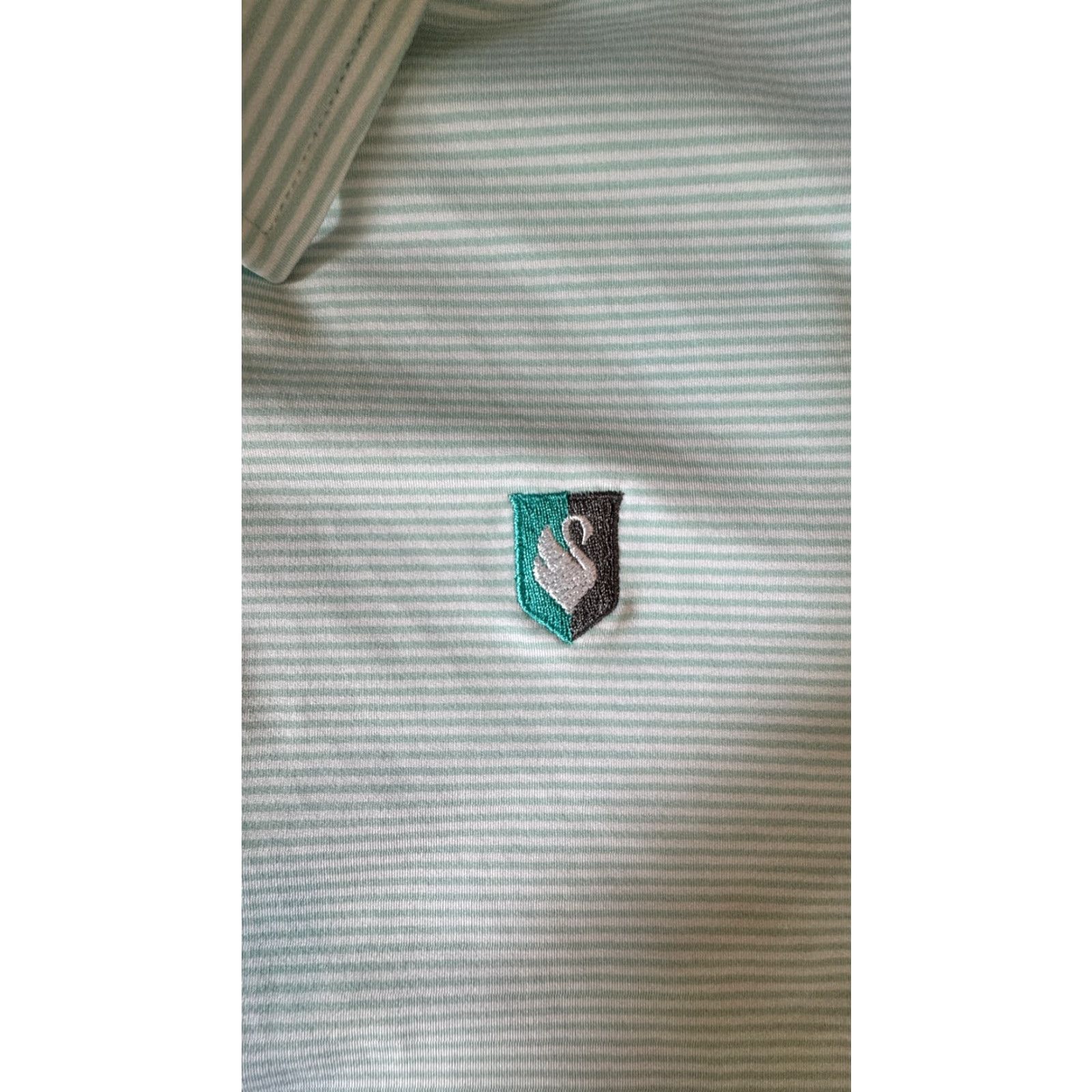 Vintage Dunning Golf Short Sleeve Polo Men's M Green White Striped Golf Shirt Size US M / EU 48-50 / 2 - 3 Thumbnail