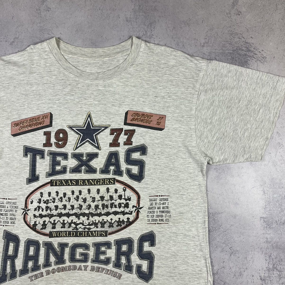 MLB Vintage Texas Rangers double sided print MLB tee 90’s Size US XL / EU 56 / 4 - 5 Thumbnail