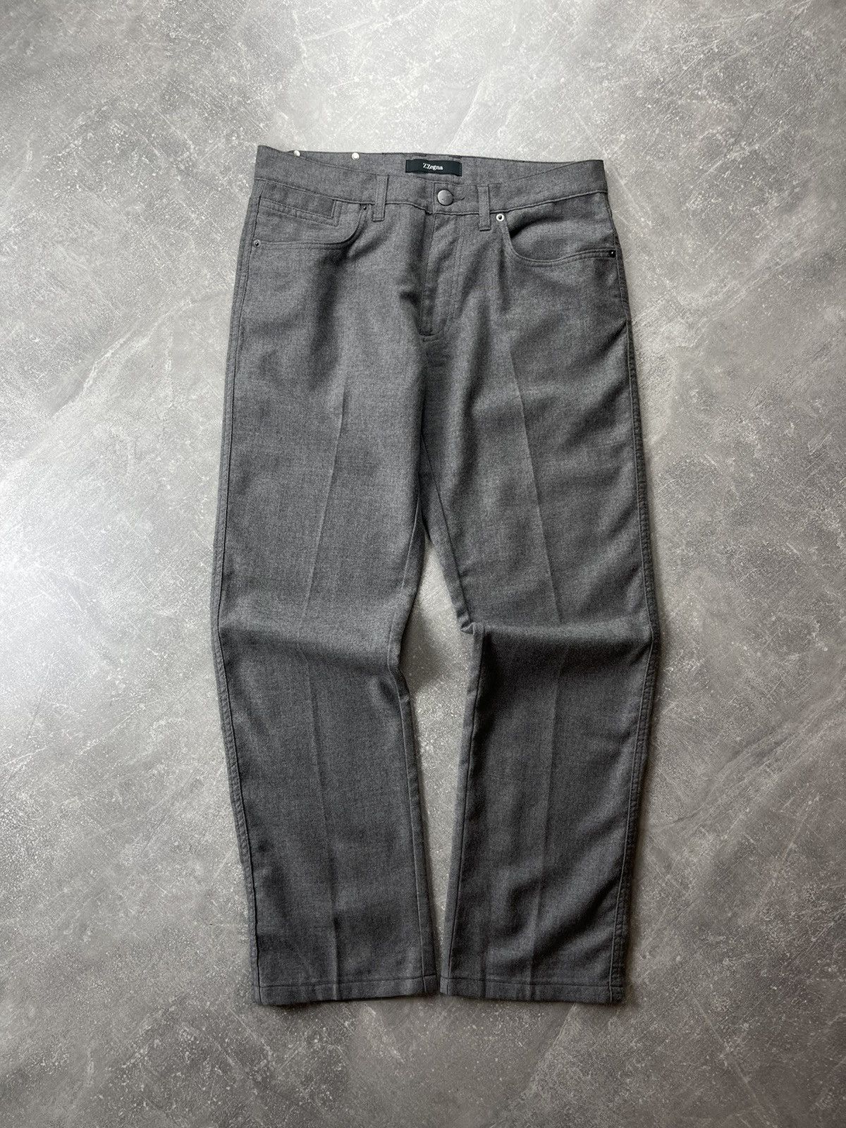 Z Zegna Ermenegildo ZegnaZ Wool Slim-Fit Pants Italian Tailoring Size US 33 - 8 Thumbnail