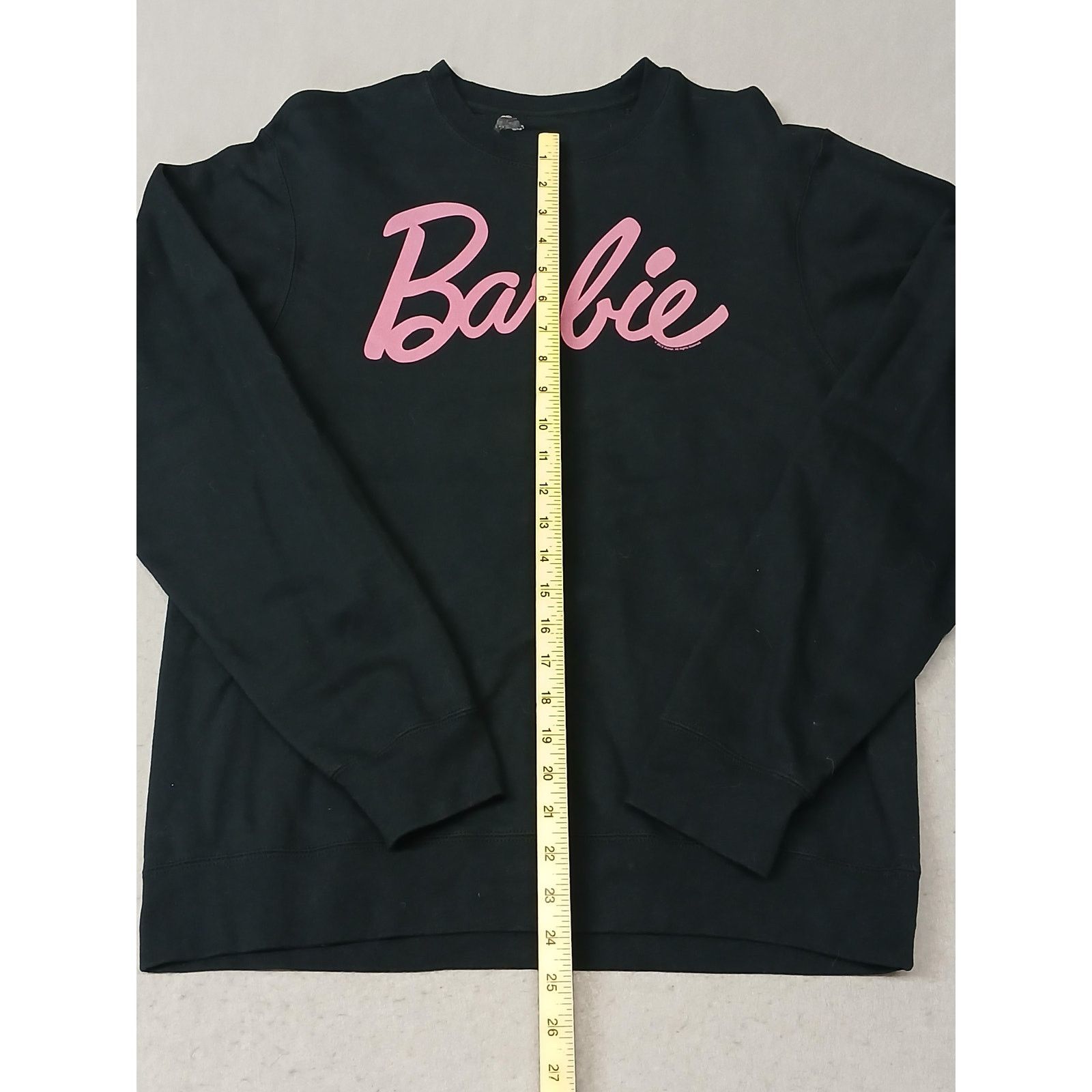 Other Mattel (No Size) Women's Black Crew Neck Pullover Sweatshirt Size ONE SIZE - 2 Thumbnail