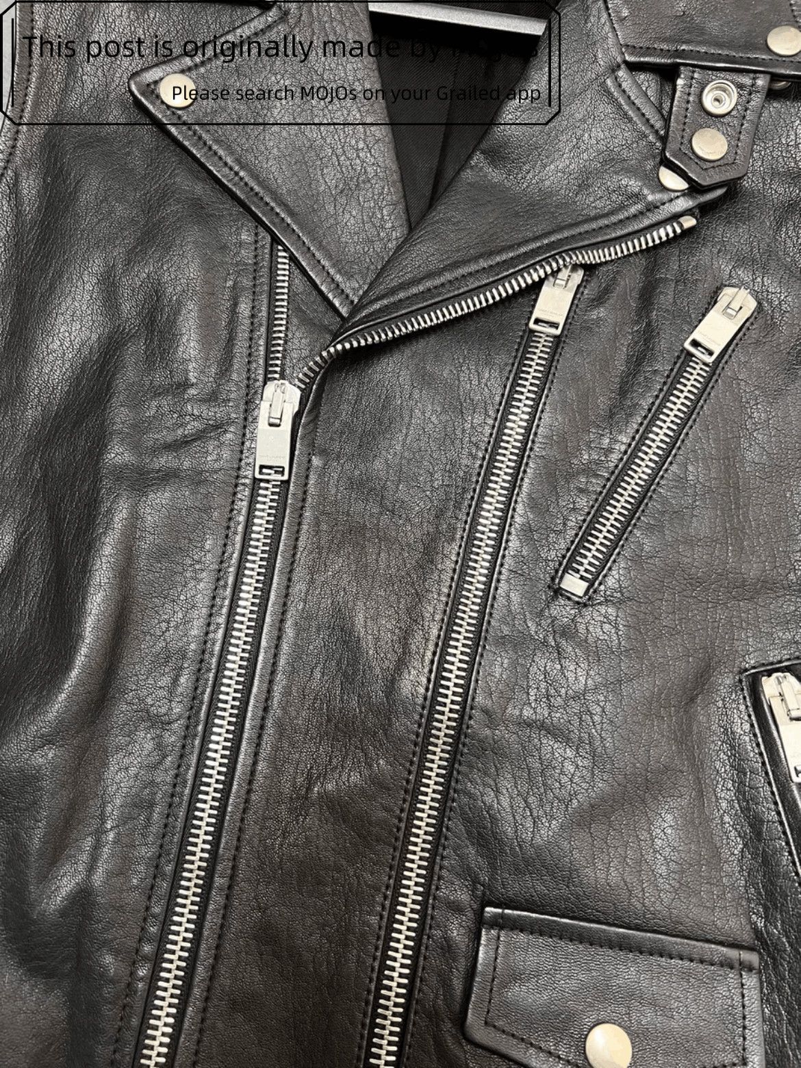 Saint Laurent Paris Sz 46 Saint Laurent Paris 14SS L17 Bike Leather Vest Mojos49 Size US S / EU 44-46 / 1 - 4 Thumbnail