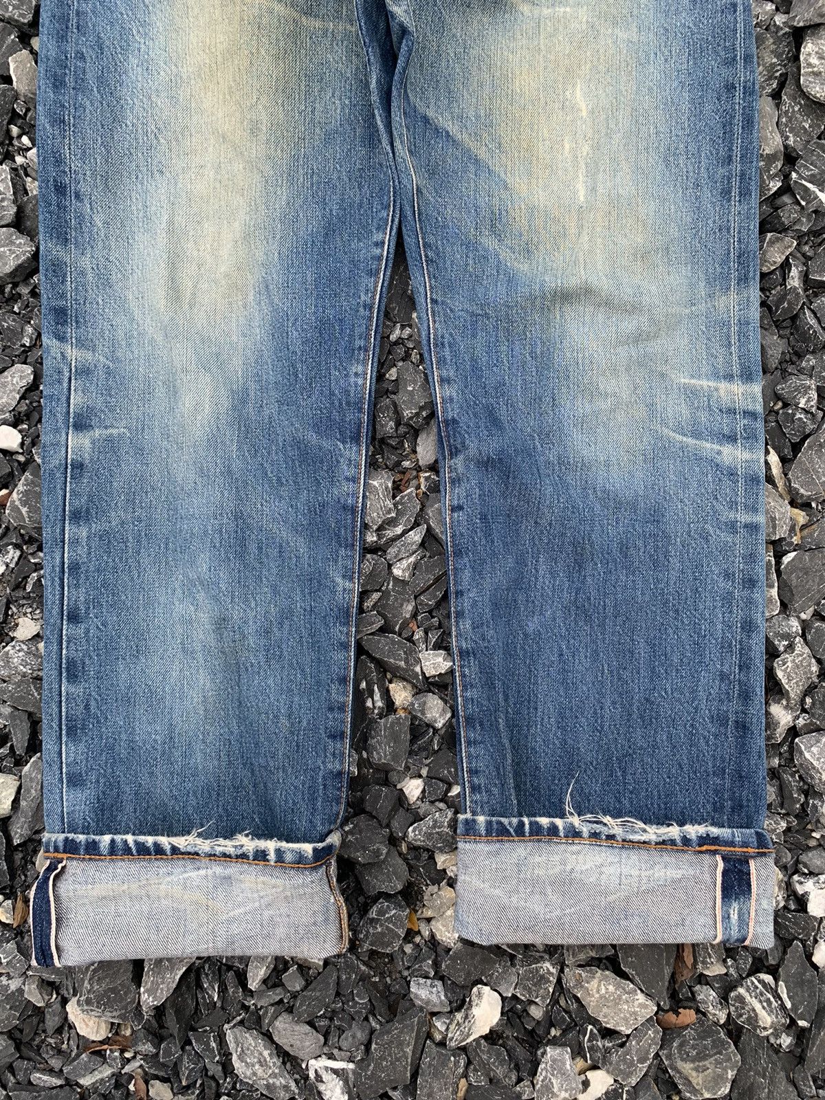 Japanese Brand VINTAGE FIRST STANDARD CO RUSTY FADED DISTRESSED DENIM Size US 33 - 6 Thumbnail