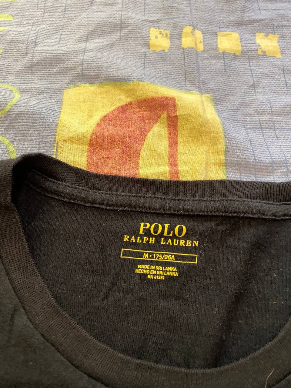 Polo Ralph Lauren T-Shirt Black Polo Ralph Lauren Vintage Size US M / EU 48-50 / 2 - 2 Thumbnail