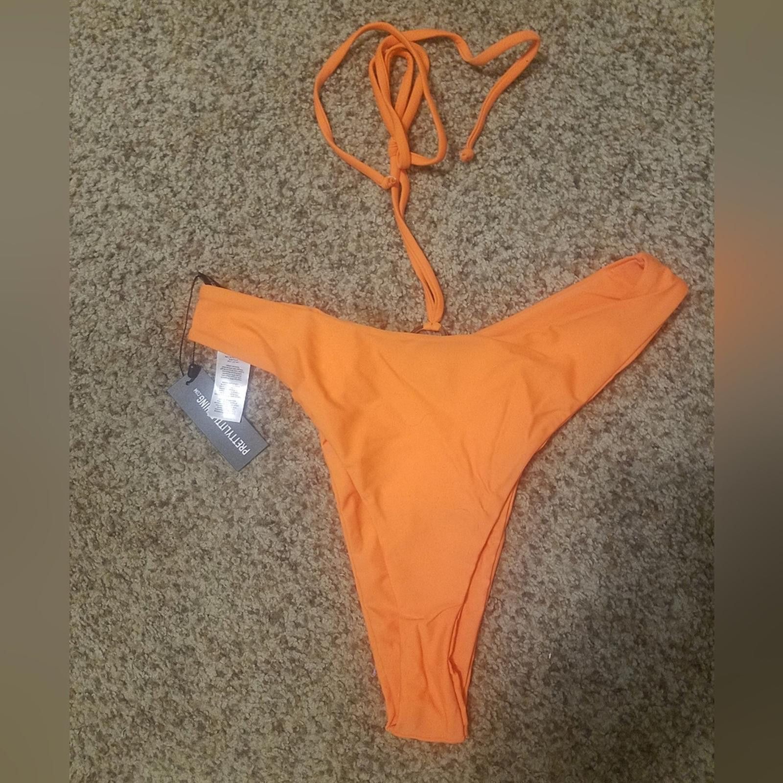 Designer NWT PrettyLittleThing ORing Waist Strap Bikini Bottom 12 Size ONE SIZE - 2 Thumbnail