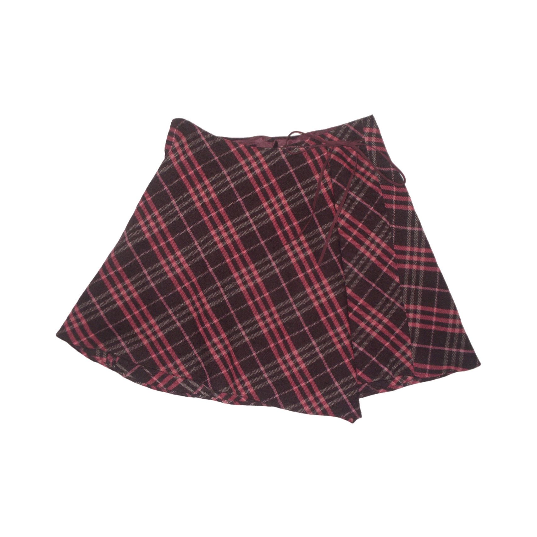 Burberry Made in Japan Burberry plaid pink asymmetrical skirt Size 28" / US 6 / IT 42 - 6 Thumbnail