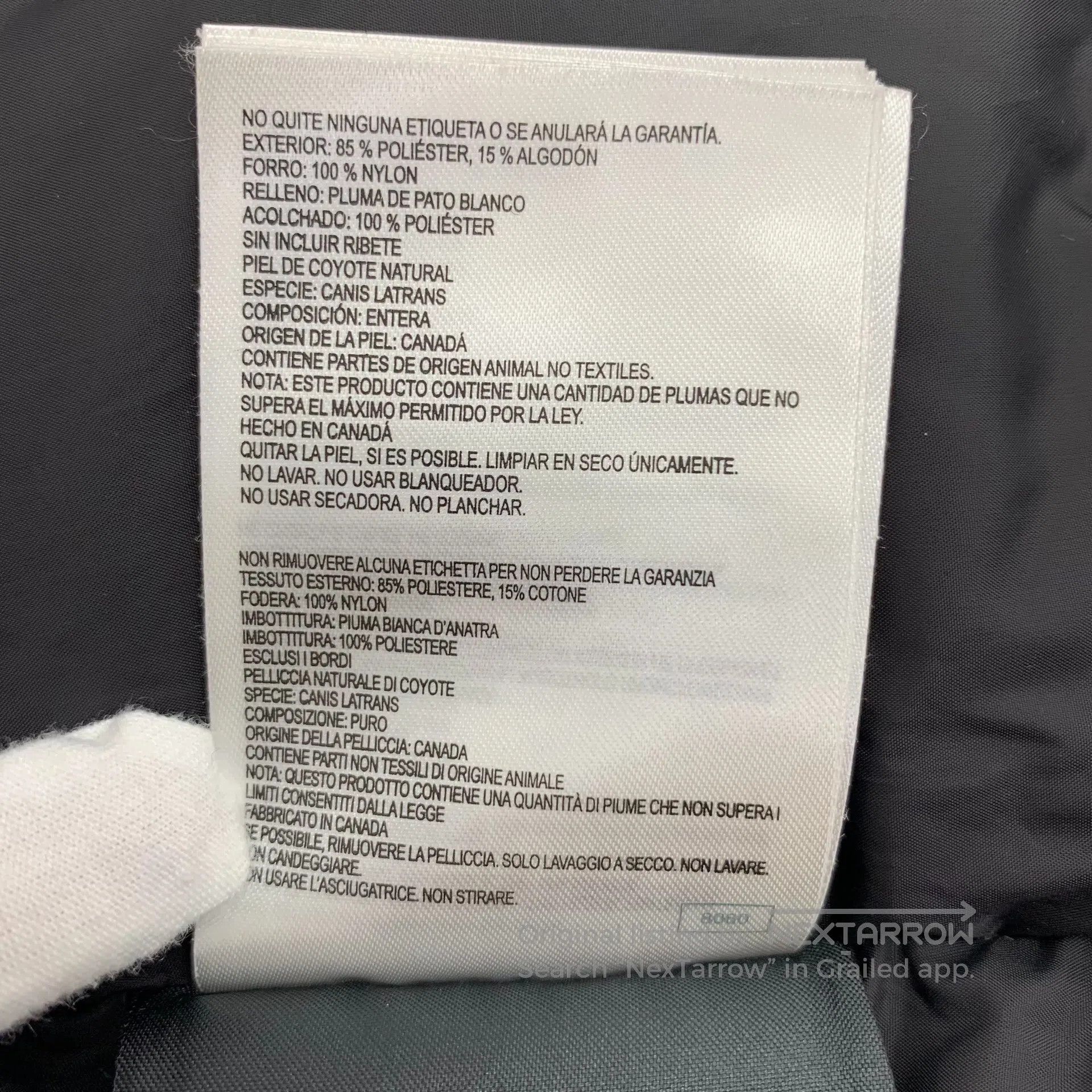 Canada Goose Canada Goose Black logo patch hoodie long-sleeved down jac Size US XXS / EU 40 - 9 Thumbnail