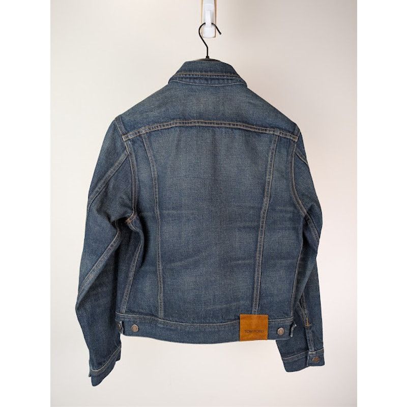 Tom Ford o1rshd1 Iconic Denim Jacket in Strong High / Low Blue Size US M / EU 48-50 / 2 - 10 Thumbnail