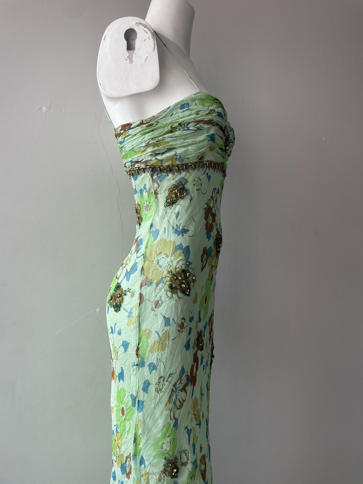 Vintage Parisian silk dress Size S / US 4 / IT 40 - 15 Thumbnail