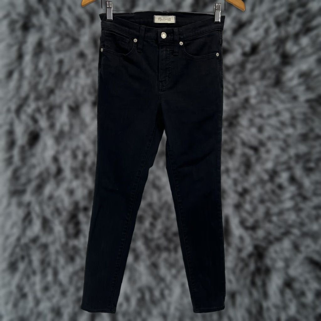 Madewell Madewell 9” High Rise Skinny Black Jeans Pants Sz 26 Womens Denim Regular Jeans Pockets Stretch GUC Size 26" / US 2 / IT 38 - 1 Thumbnail