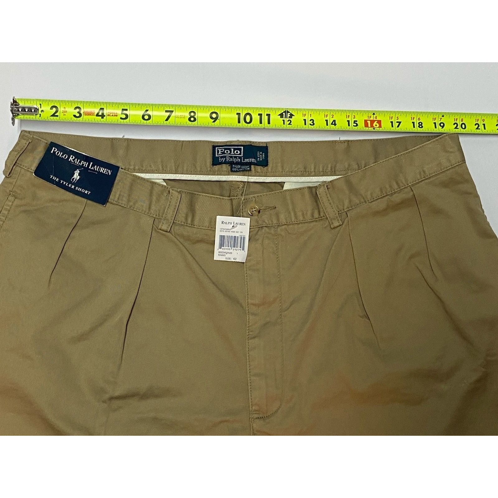 Polo Ralph Lauren Polo Ralph Lauren Khaki VTG Short Big & Tall Size 42 NEW!! Size US 42 / EU 58 - 6 Thumbnail