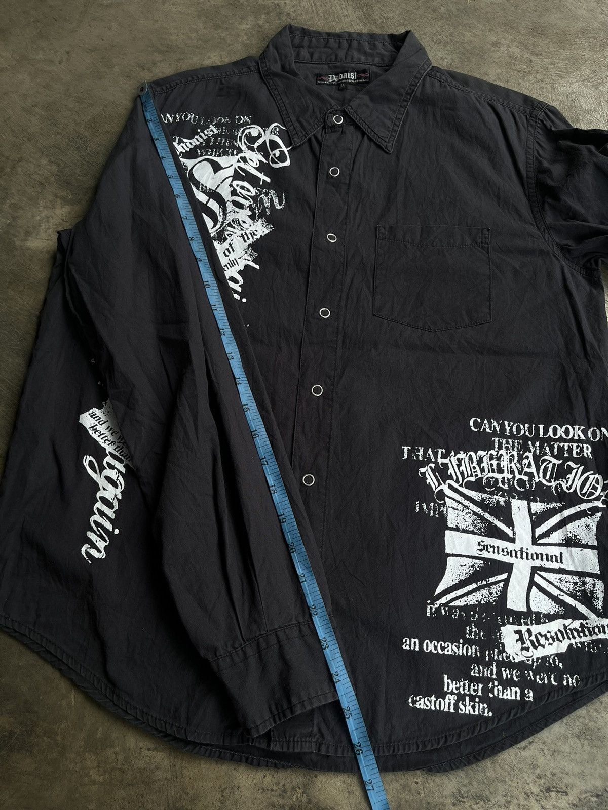 If Six Was Nine JAPANESE DADAIST POEM GOTHIC SEDITIONARIES PUNK STYLE SHIRTS Size US M / EU 48-50 / 2 - 13 Thumbnail