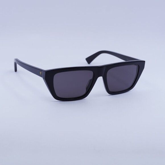 Bottega Veneta Bottega Veneta BV1291S 001 Sunglasses Black Rectangle Frame Size ONE SIZE - 5 Thumbnail