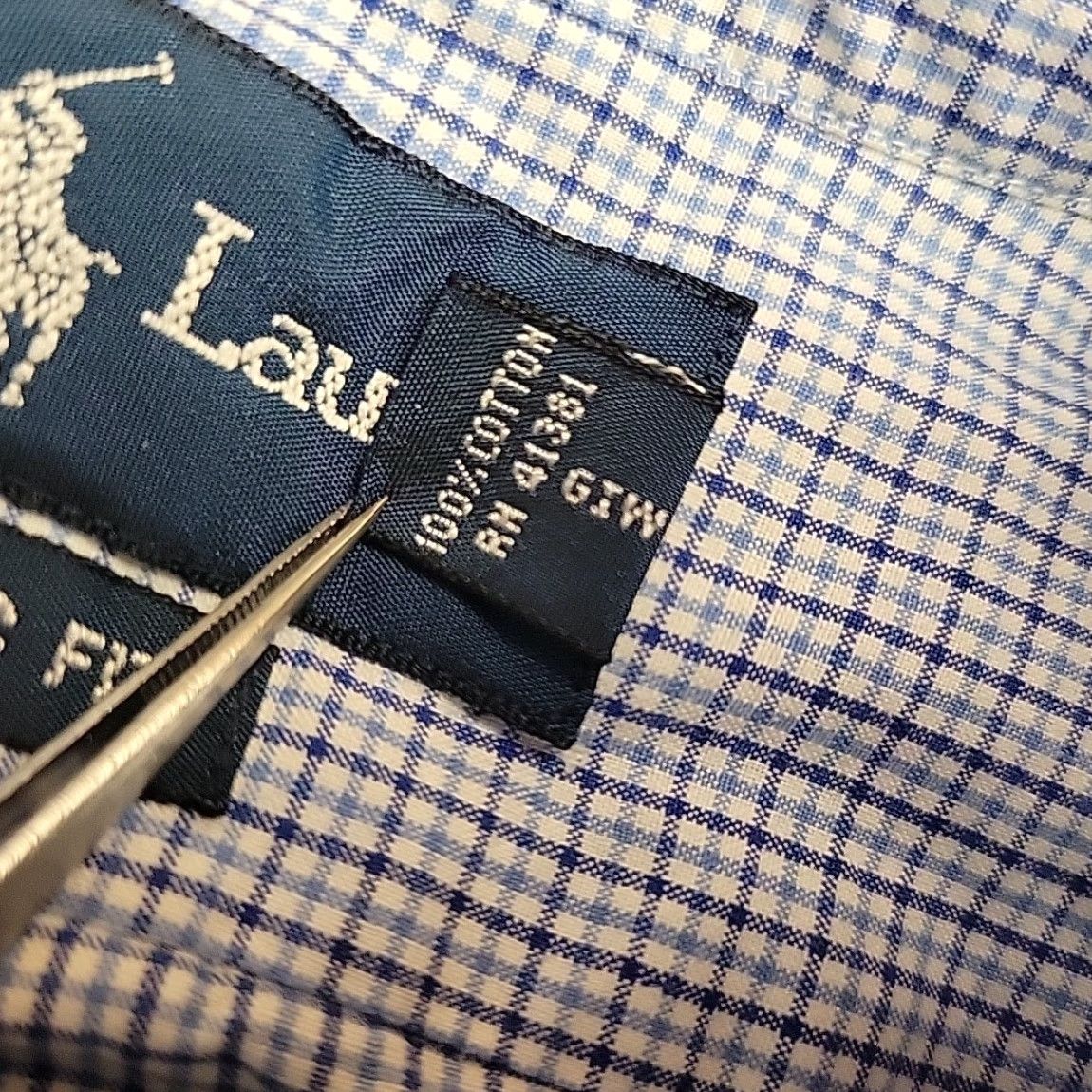Polo Ralph Lauren Ralph Lauren Shirt Men XL Blue Check Plaid Short Sleeve Button-Up Cotton Size US XL / EU 56 / 4 - 4 Thumbnail
