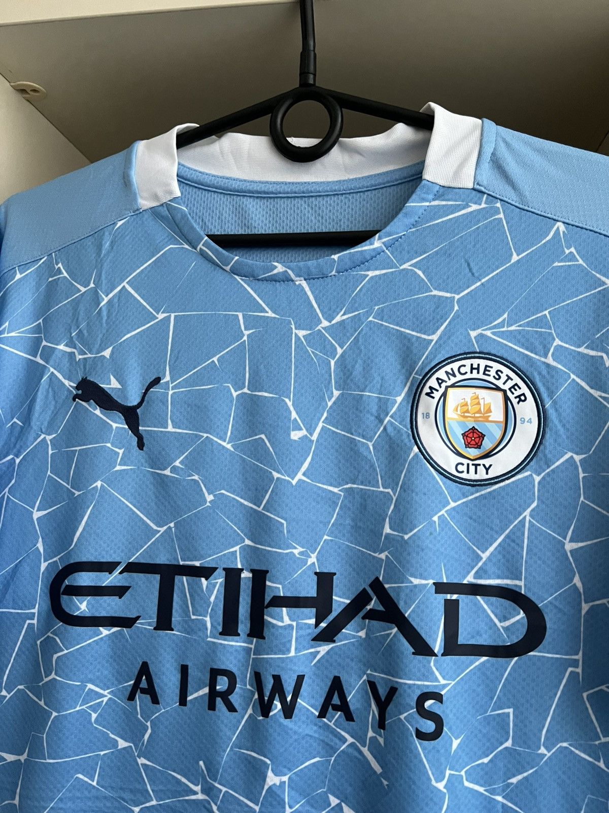 Puma Puma Manchester City Jersey Soccer Football Size US M / EU 48-50 / 2 - 4 Thumbnail