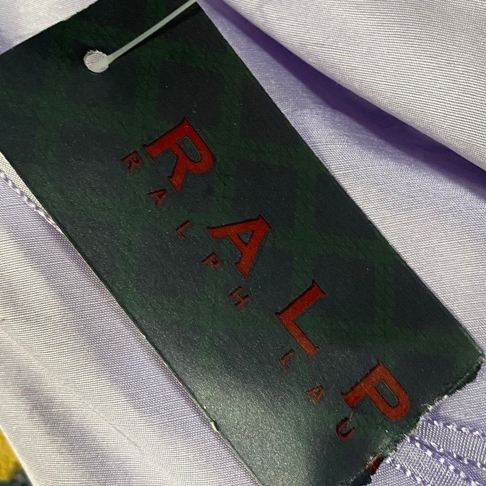 Vintage Vintage Y2k Ralph Lauren Raw Silk Mini Dress Strapless Lilac Size M / US 6-8 / IT 42-44 - 8 Thumbnail