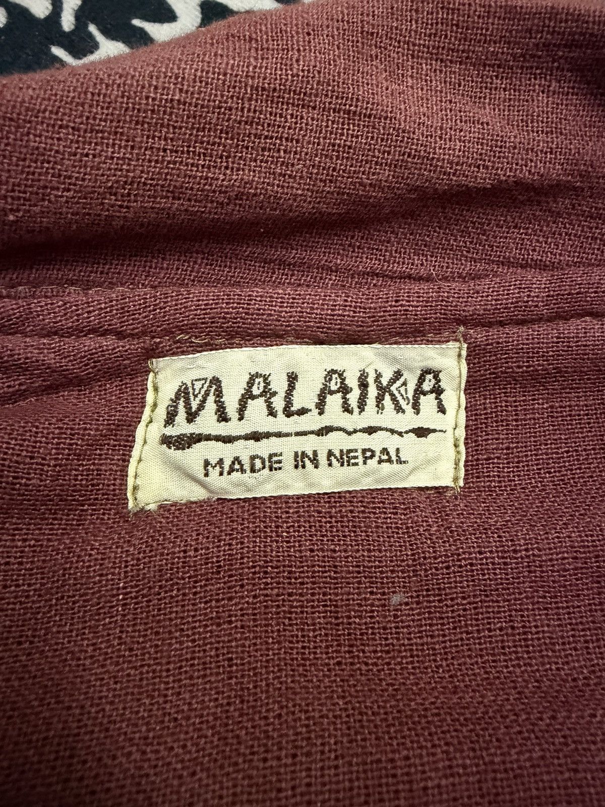 Vintage Vintage Malaika Original Hemp Patchwork Jacket Mandarin Size US L / EU 52-54 / 3 - 8 Thumbnail