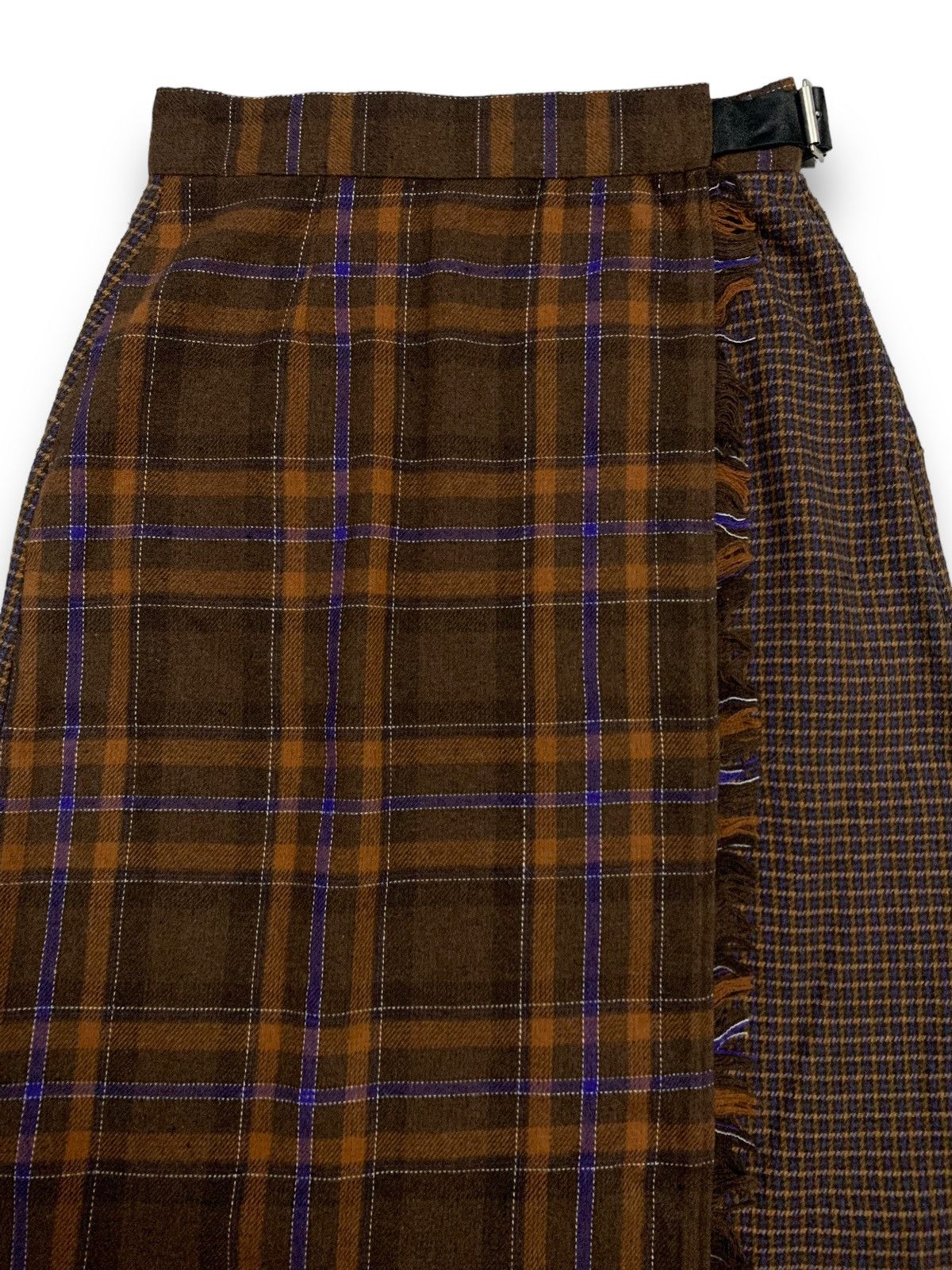 Japanese Brand Japanese Niko And … Retro Checkered Wrap Buckle Long Skirt Size 26" / US 2 / IT 38 - 5 Thumbnail