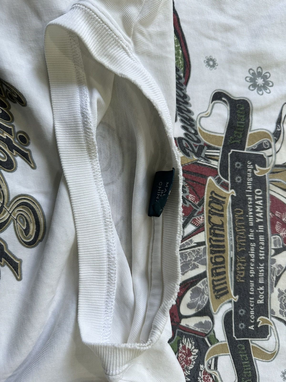 Japanese Brand Vintage Definite Stance Yamato music White Shirt Size US M / EU 48-50 / 2 - 6 Thumbnail
