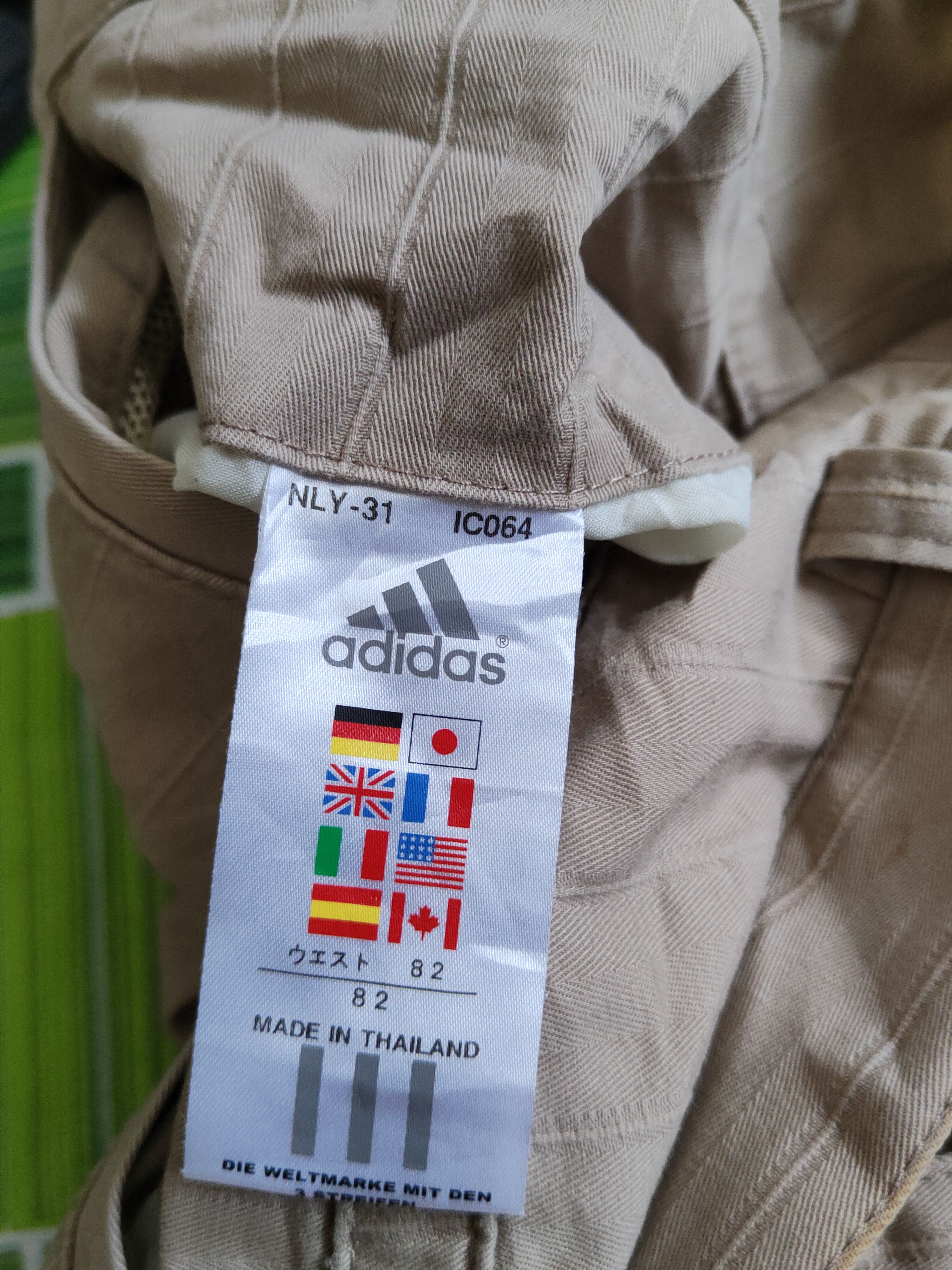 Adidas Adidas Beige Multipocket Tactical Cargo Pants #S1334 Size 33" - 14 Thumbnail