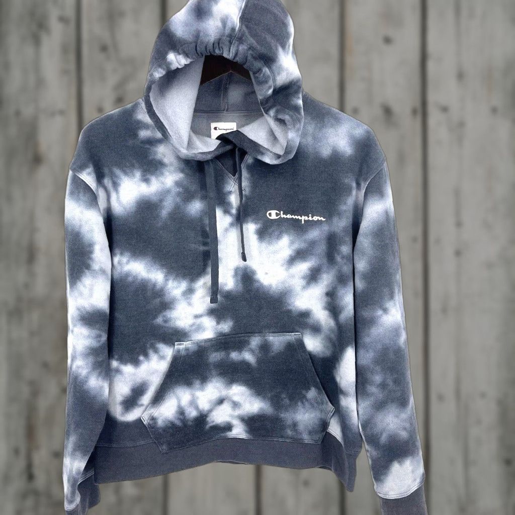 Champion Champion Hoodie Pullover Womens Medium Blue Fleece Activewear Long Sleeve Logo Classic Size M / US 6-8 / IT 42-44 - 1 Thumbnail
