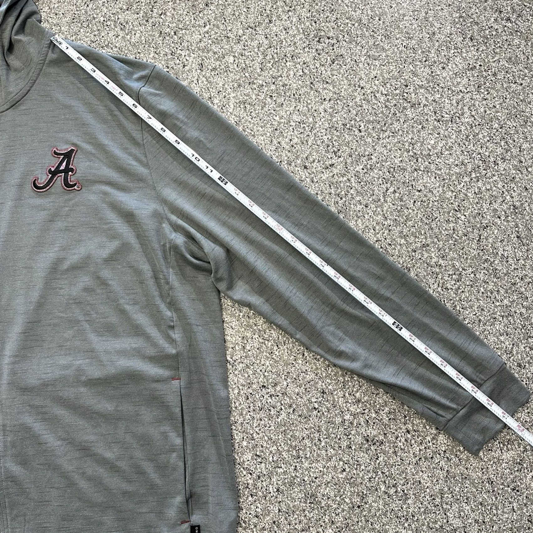Nike VINTAGE Nike Alabama Crimson Tide Full Zip Hoodie Jacket Mens XL Dri Fit Track & Field Gray Size US XL / EU 56 / 4 - 7 Thumbnail