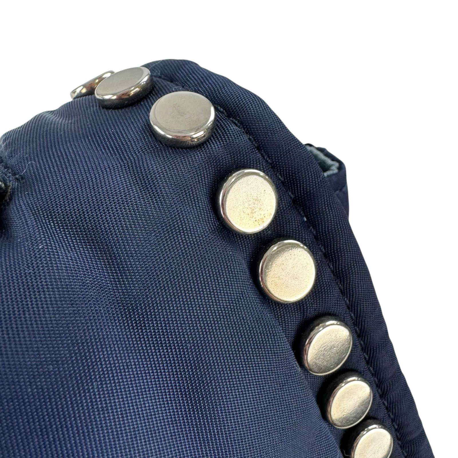 Prada Prada Studded Nylon Shoulder Bag Size ONE SIZE - 16 Thumbnail
