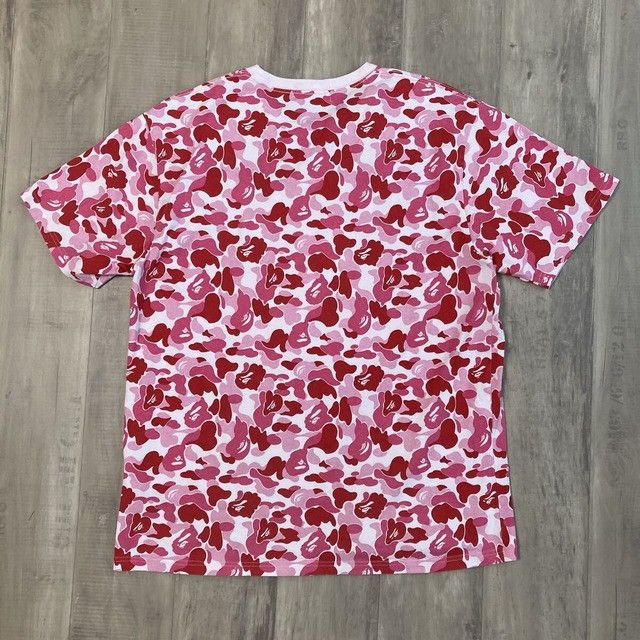 Bape 🔥2XL🔥 BAPE ABC camo pink college logo T-shirt a bathing ape Size US XXL / EU 58 / 5 - 3 Thumbnail