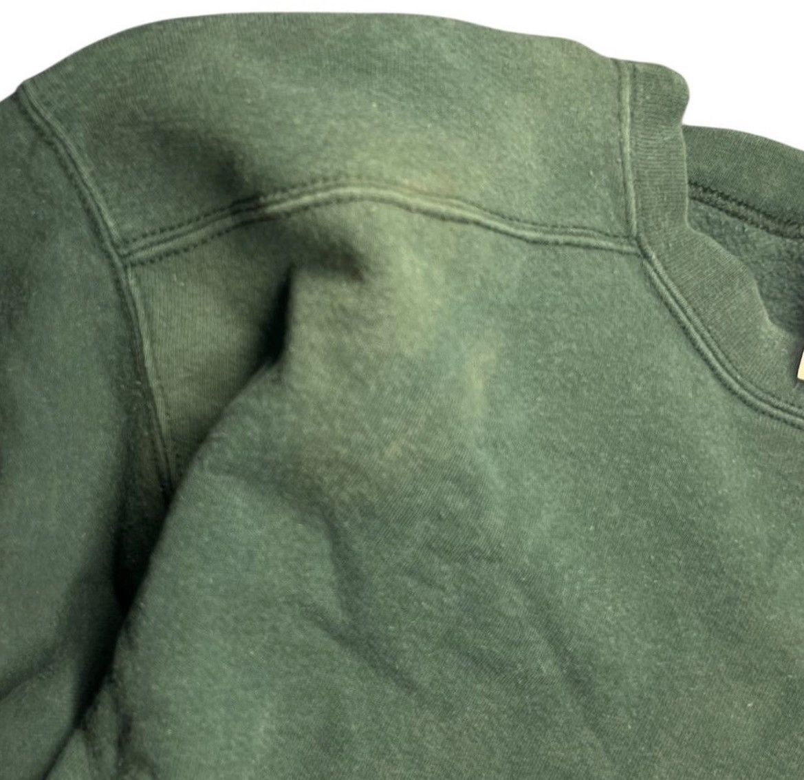 Nike Vintage 90s Nike Swoosh Crewneck - Faded Green - Distressed Size US L / EU 52-54 / 3 - 5 Thumbnail
