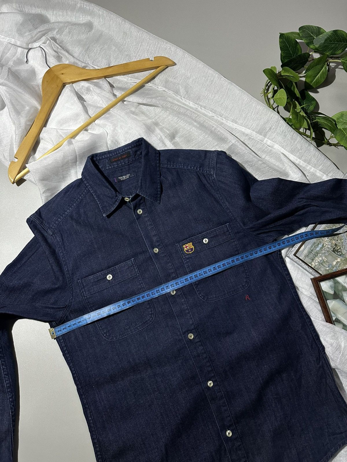 Replay Replay FC Barcelona Long Sleeve Denim Shirt Size US S / EU 44-46 / 1 - 13 Thumbnail
