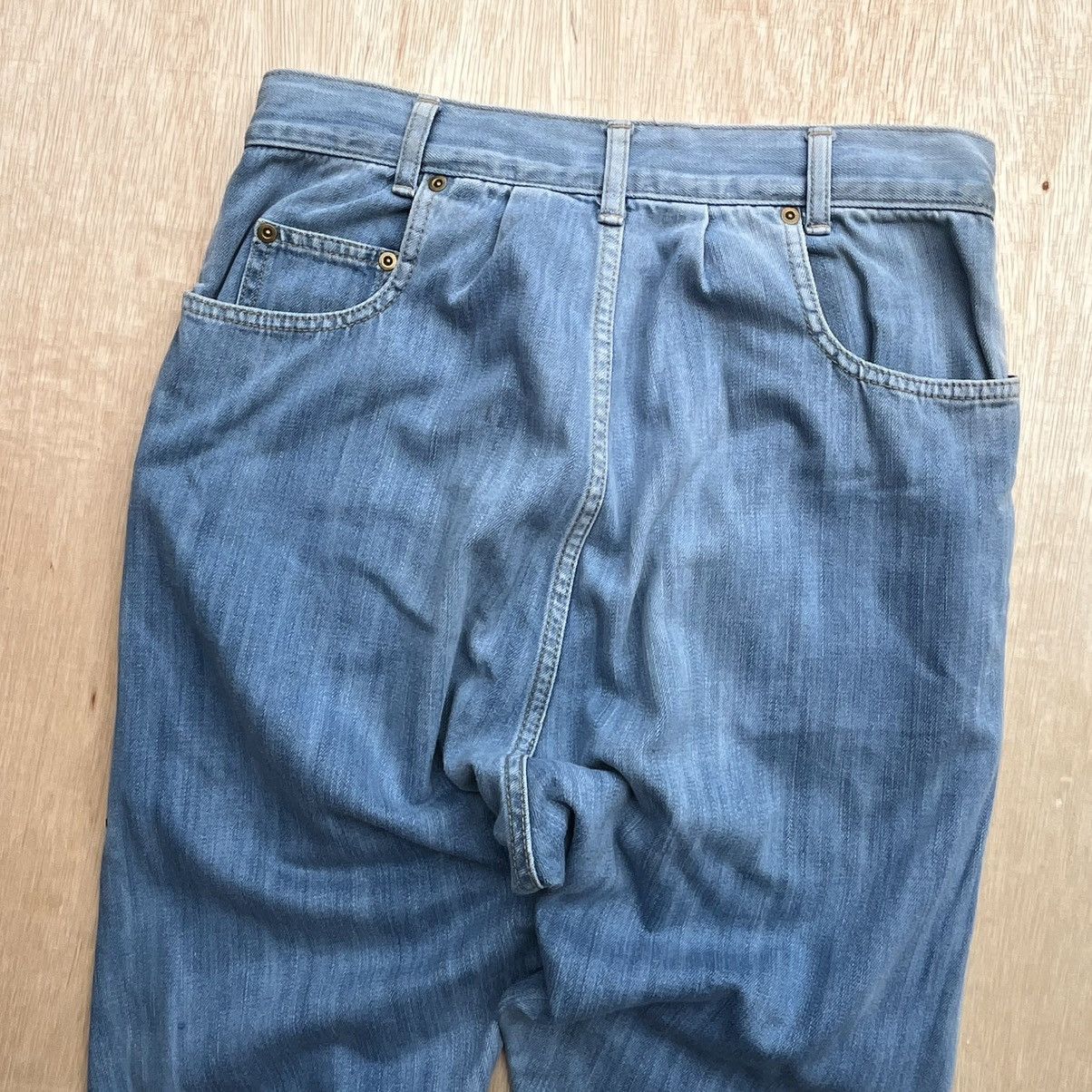 Issey Miyake MERCIBEAUCOUP DROP CROTCH JAPANESE BRAND VINTAGE DENIM Size US 30 / EU 46 - 9 Thumbnail