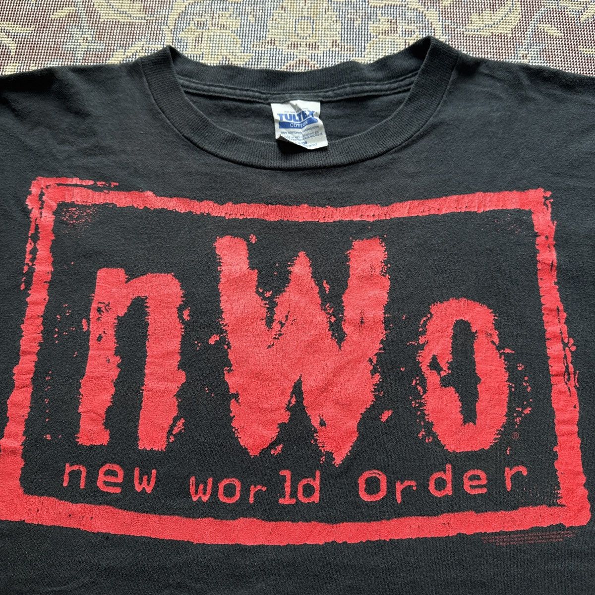 90s NWO Logo New world order Wrestling tee raw smackdown