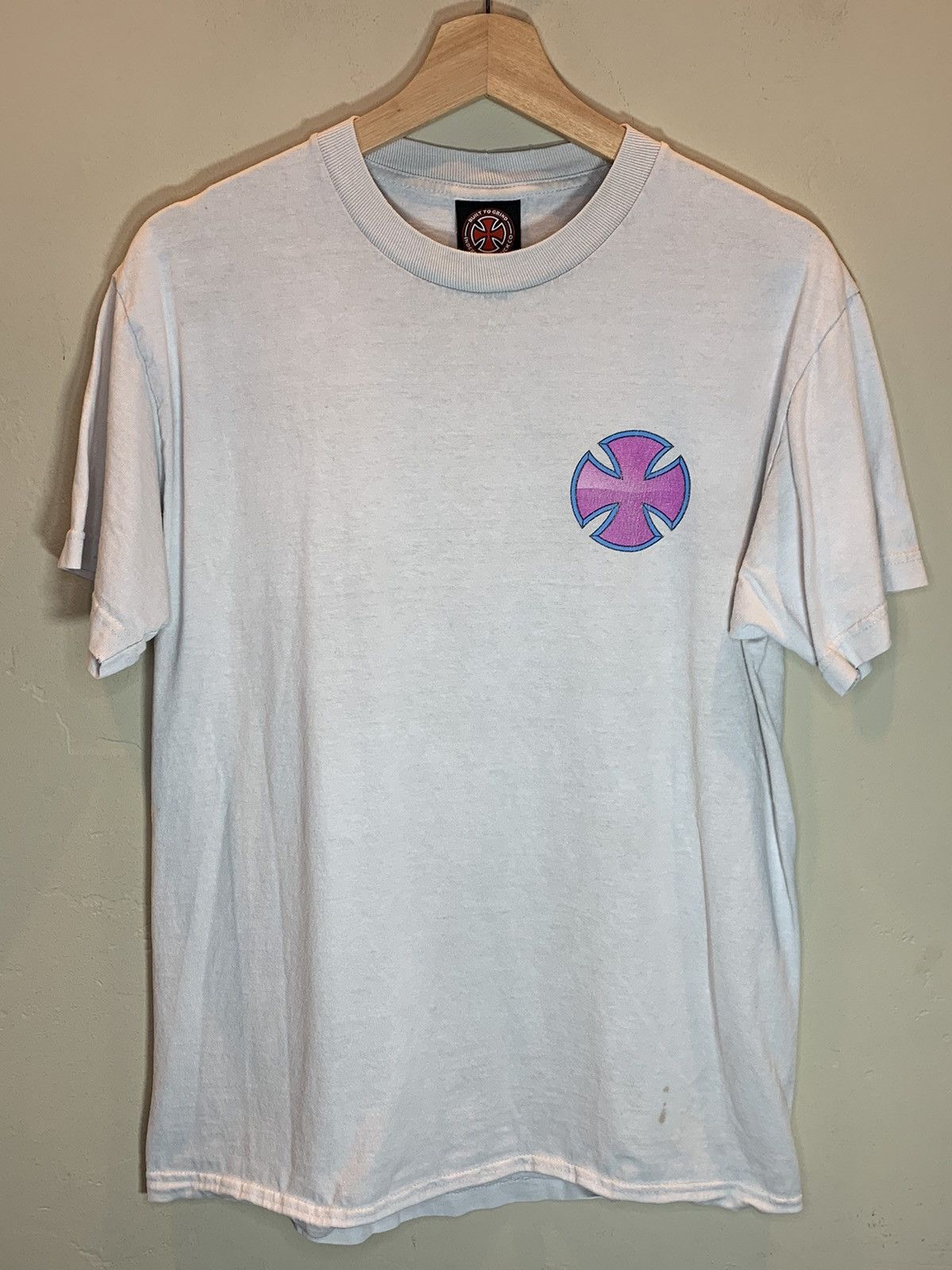 Independent Truck Co. *RARE* Vintage Independent Truck Co Cross Skate Art T-Shirt Size US M / EU 48-50 / 2 - 2 Thumbnail