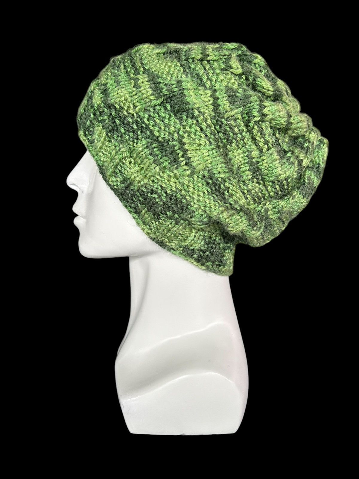 Japanese Brand × Kapital × Vintage Crochet Knitted handmade RAre design big Beanie Hats☠️☠️ Size ONE SIZE - 2 Thumbnail