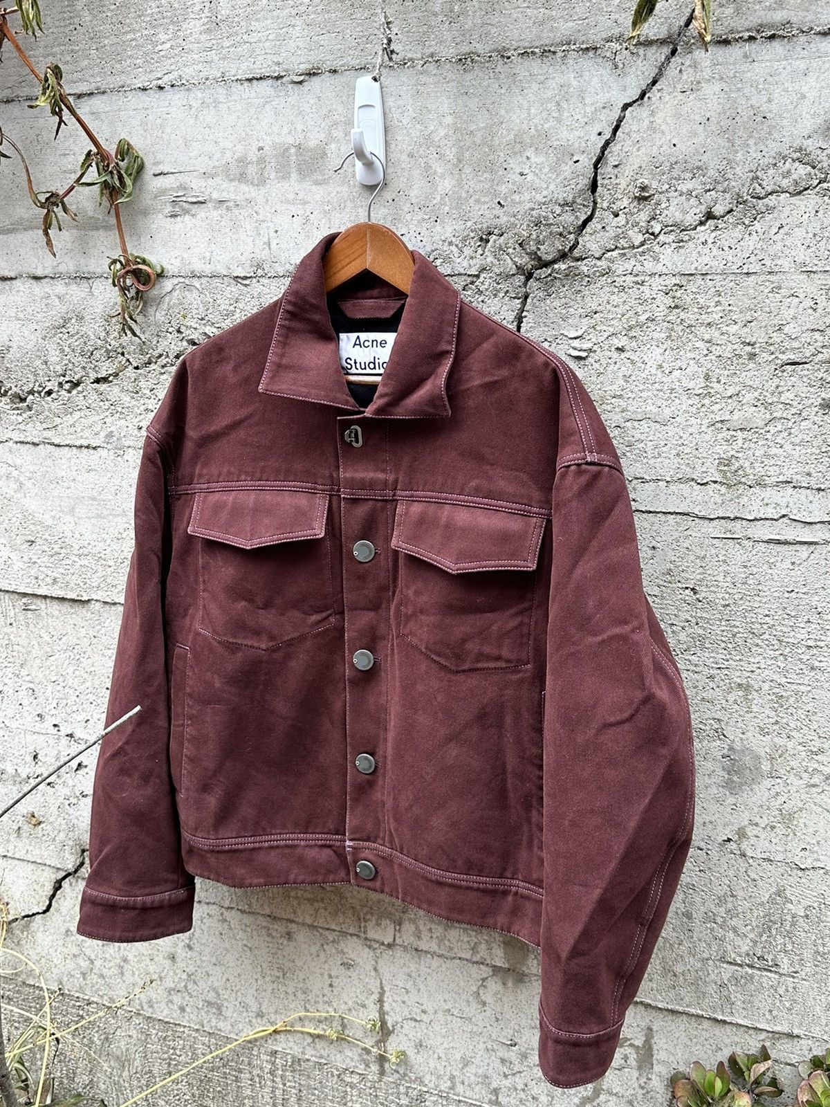 image of Grail Acne Studios Contrast Stitch Dagnite Jacket, Men's (Size Medium)