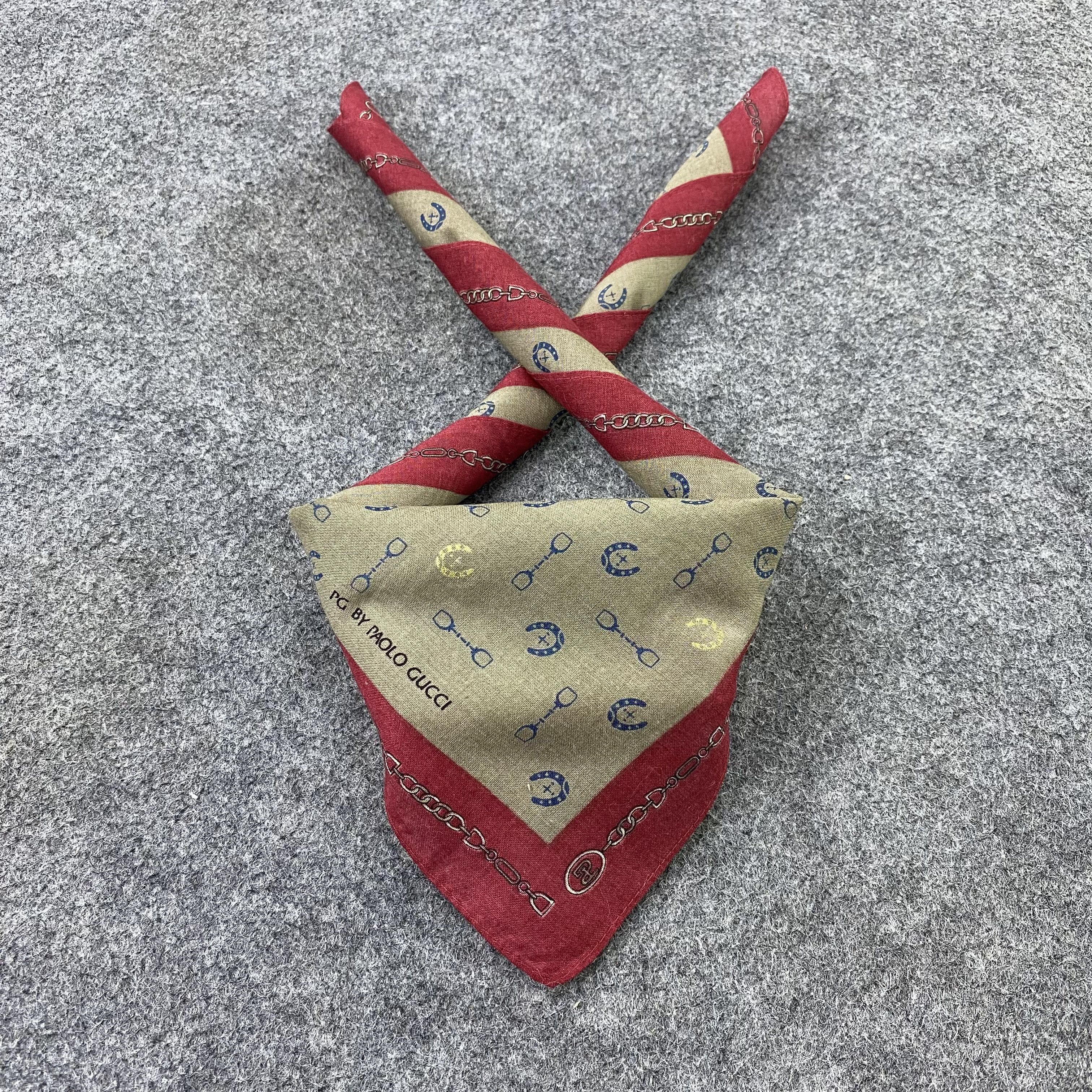 Paolo Gucci Paolo Gucci Handkerchief Neckerchief Bandana-B1706 Size ONE SIZE - 2 Thumbnail