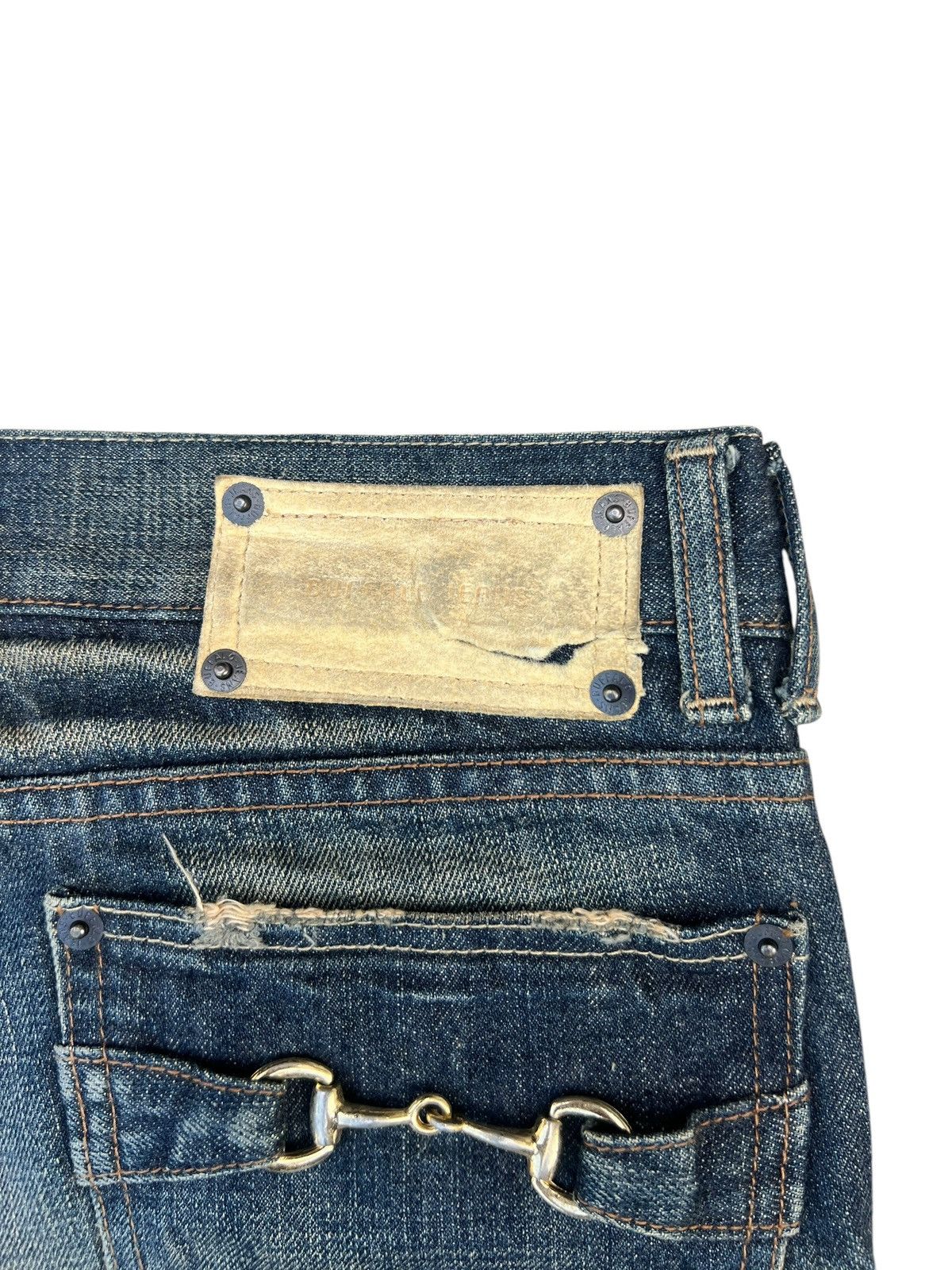 BUFFALO BOBS Vintage Buffalo Jeans Distressed Mud Denim Bootcut Jeans Size US 30 / EU 46 - 17 Thumbnail