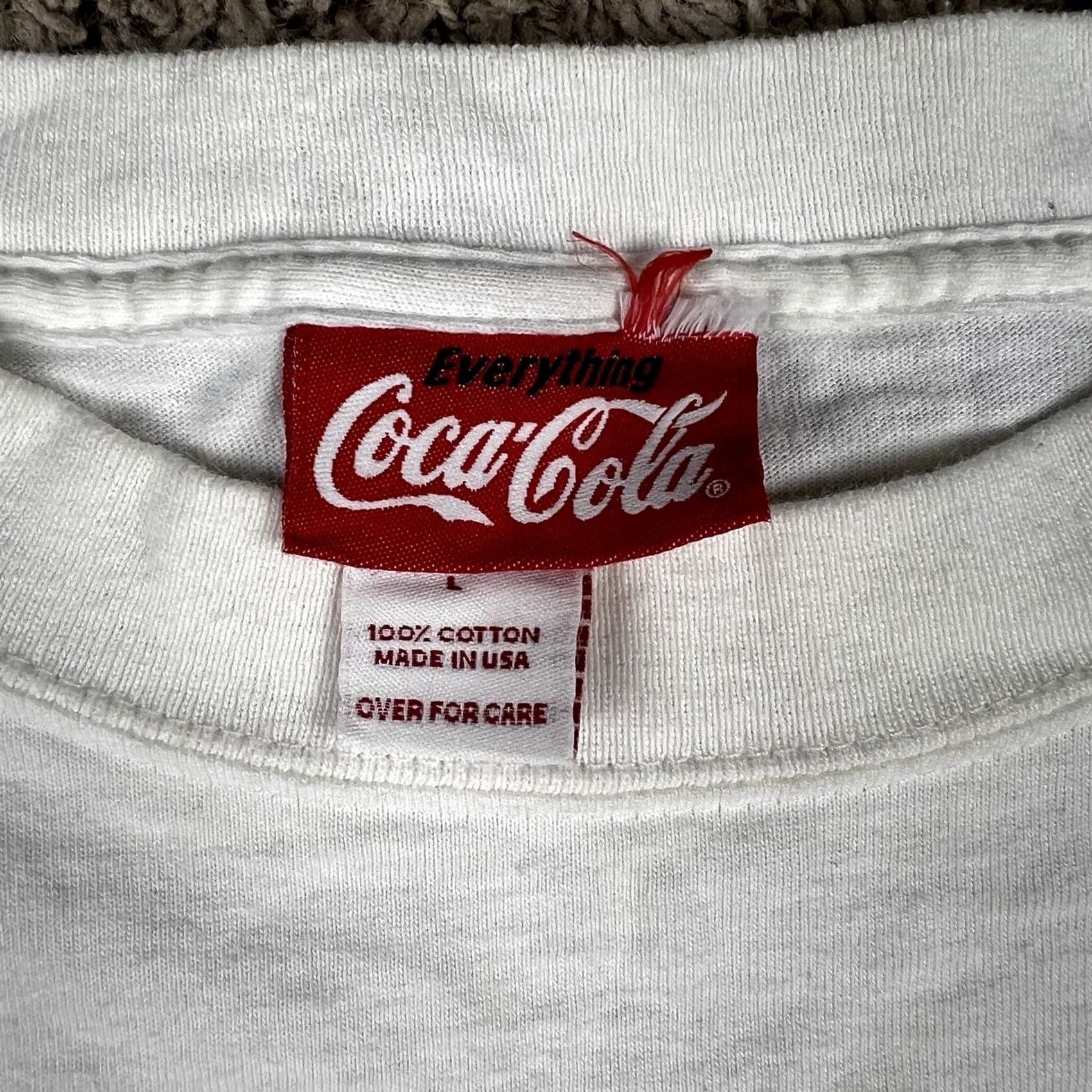Vintage VINTAGE Coca-Cola World Of Coca Cola Las Vegas White T-Shirt Mens Large 90s Graphic Print Logo USA Decal Shirt Size US L / EU 52-54 / 3 - 2 Thumbnail