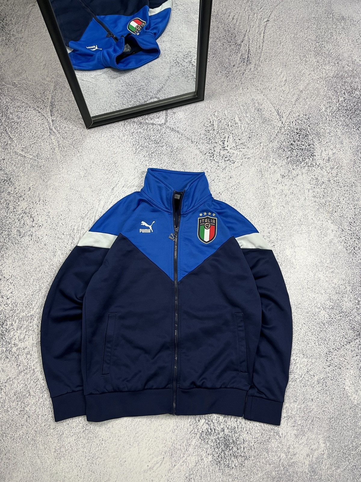 Puma Puma Italy Team Football Track Jacket Soccer Jersey Hype Size US S / EU 44-46 / 1 - 1 Thumbnail